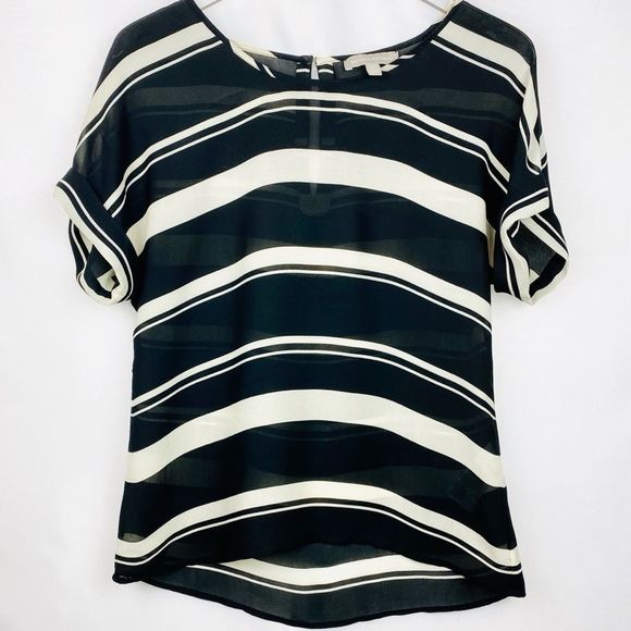BANANA REPUBLIC  Striped oversized Blouse. - Picture 1 of 4